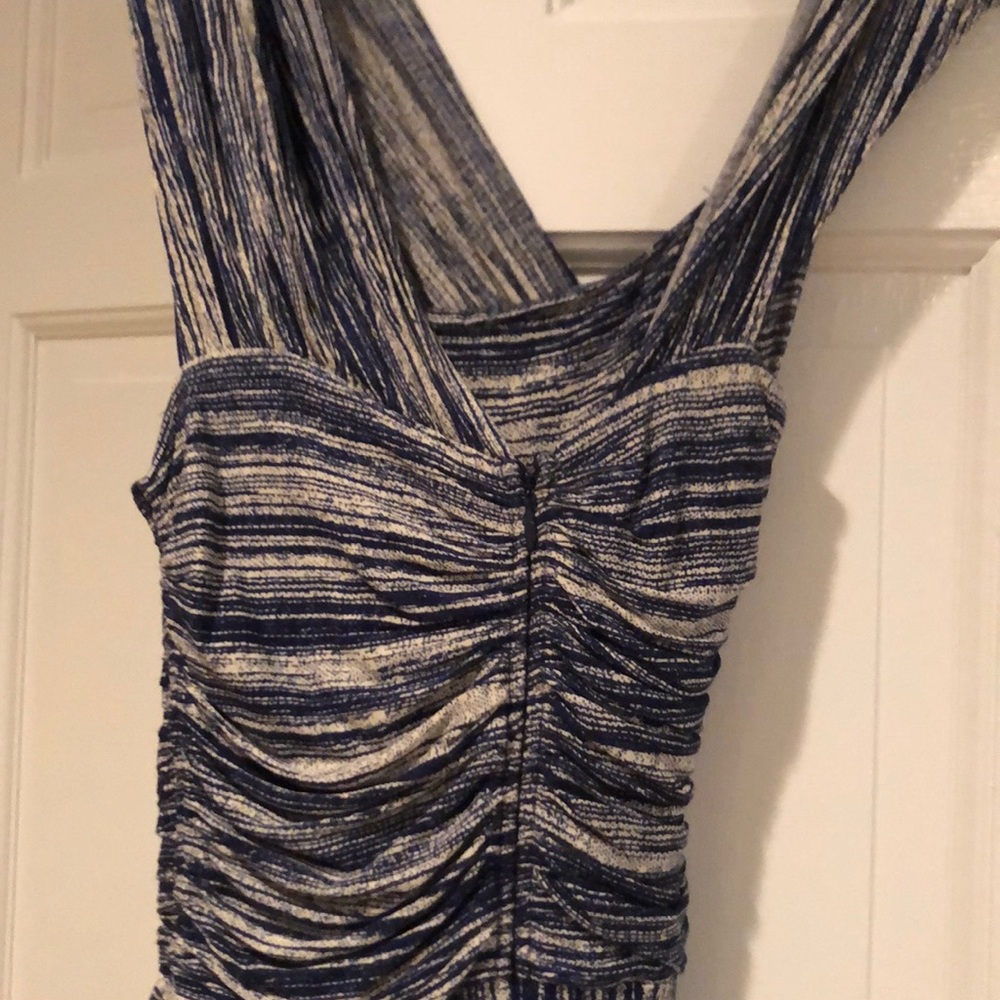 Anthropologie midi dress gorgeous detail.